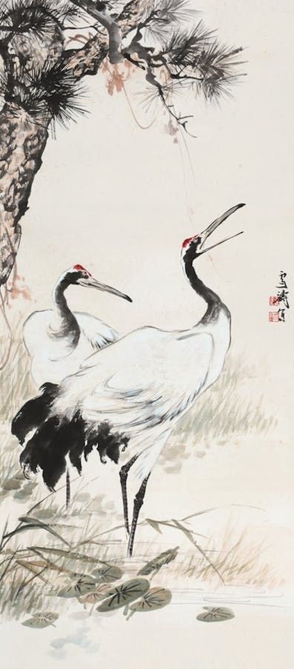 Cranes by Wang Xuetao