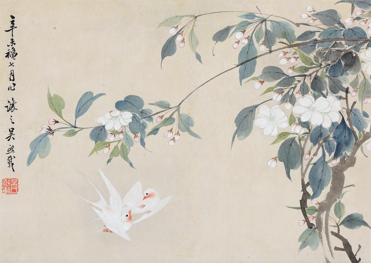 Flowers by Wu Xizai