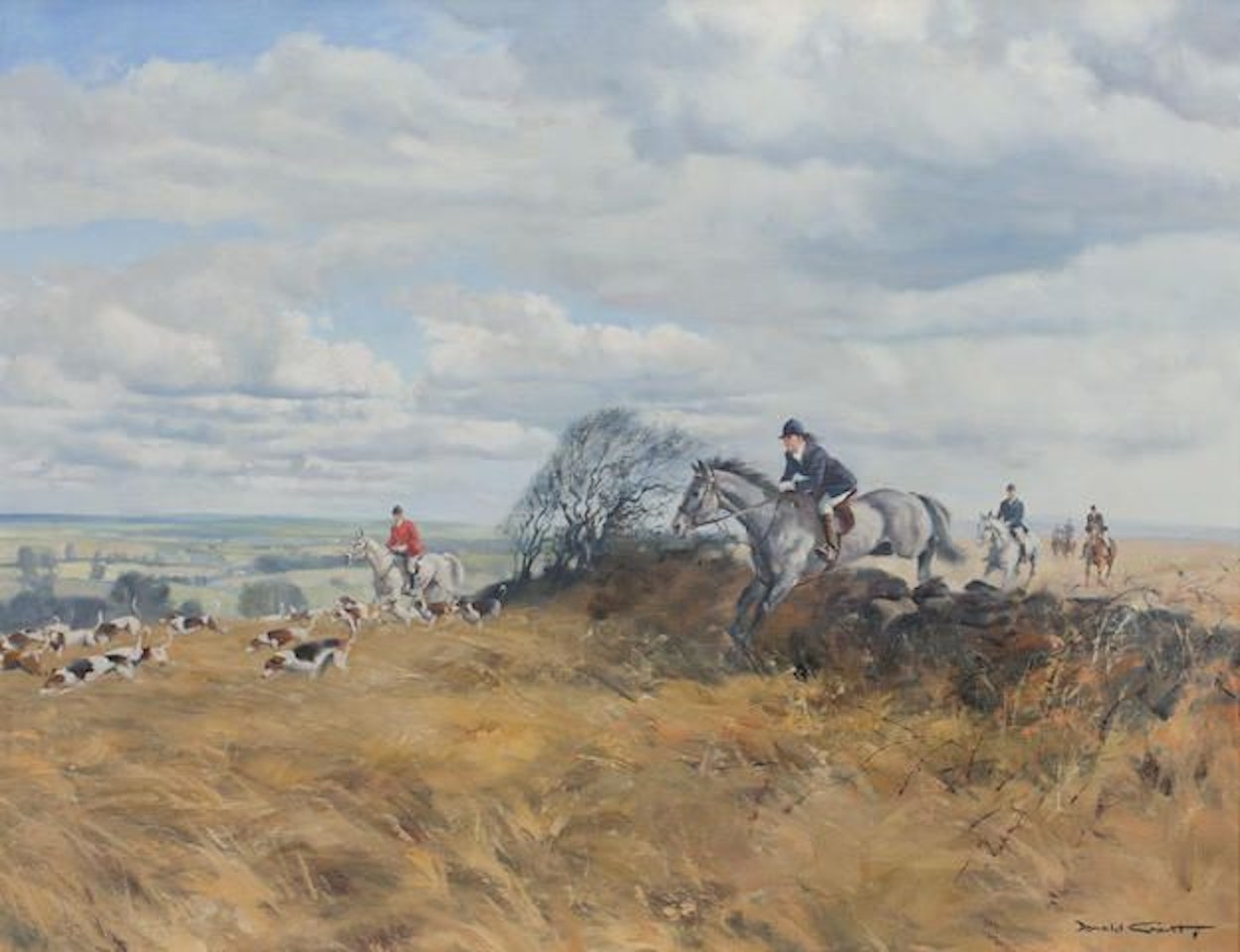 Clearing the fence by Donald Grant