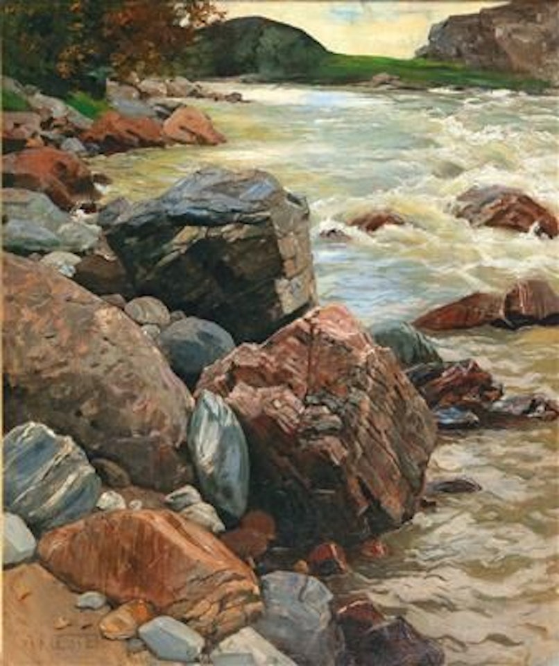 The Eisack in South Tyrol by Alexander Koester