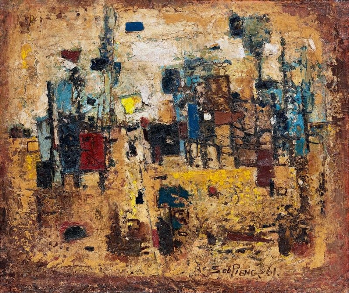 Abstract Landscape by Cheong Soo Pieng