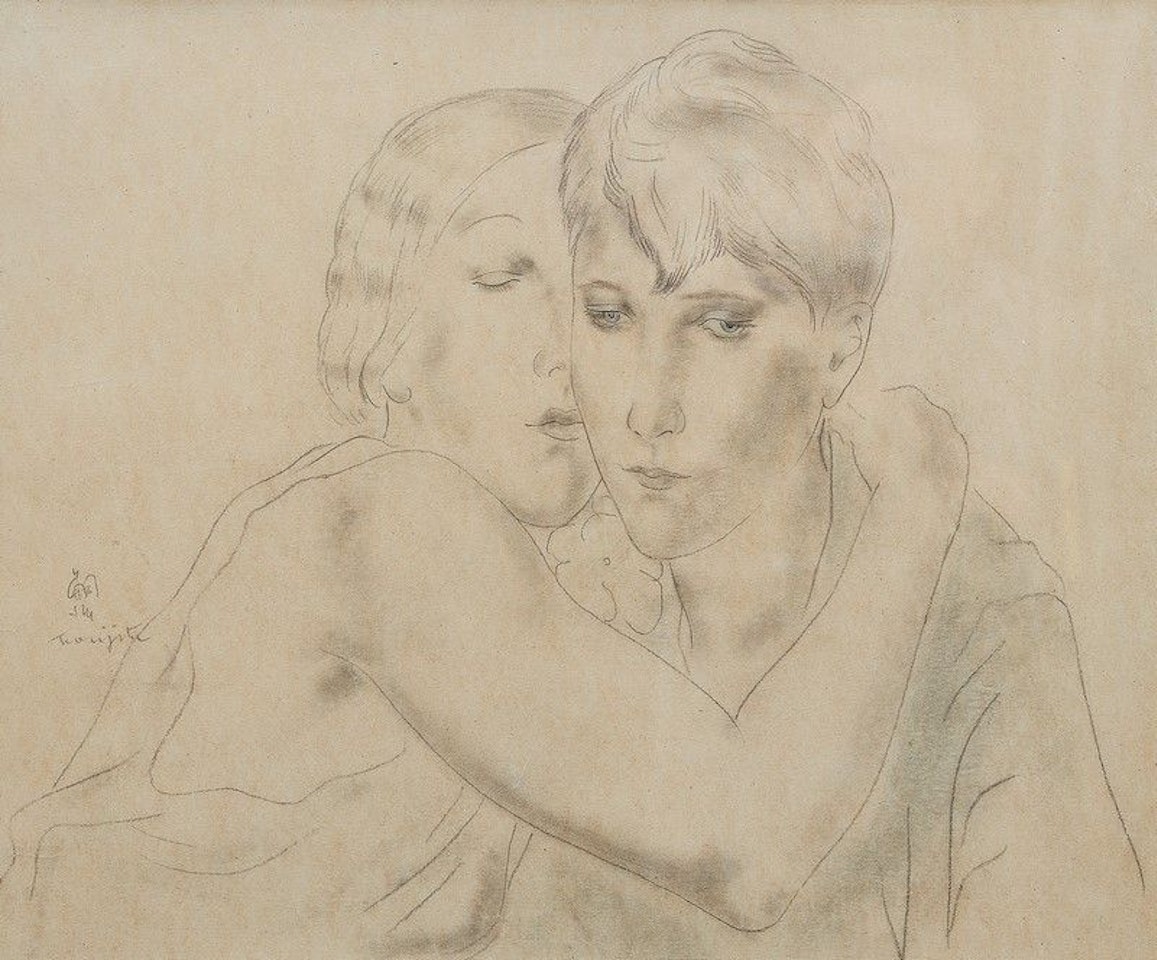 Deux Amies by Leonard Tsuguharu Foujita