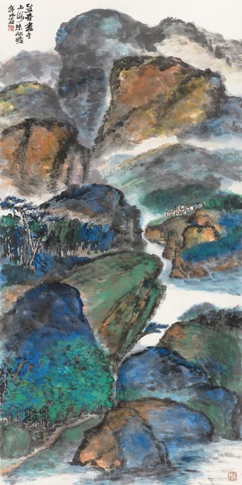 Landscape by Zhu Qizhan