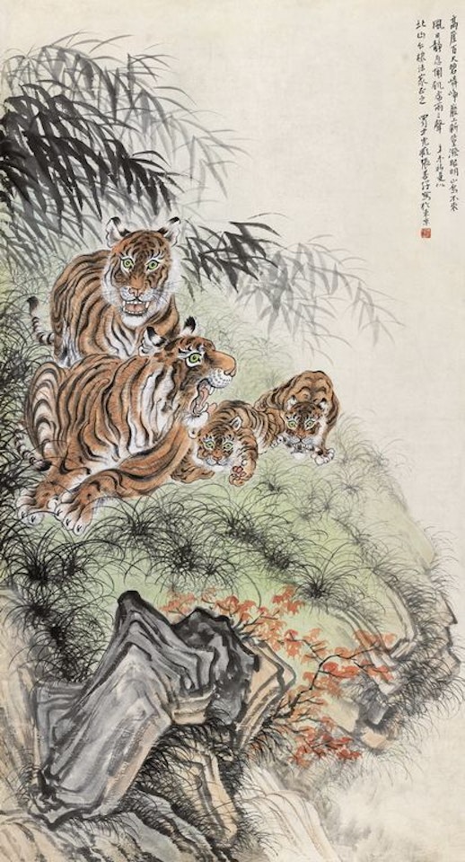 Tigers by Zhang Shanzi