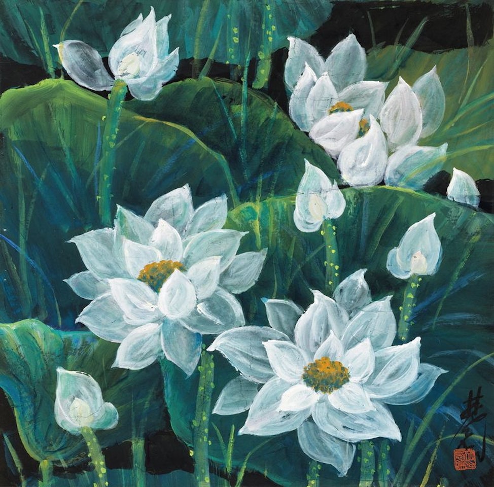 Lotus by Lin Fengmian