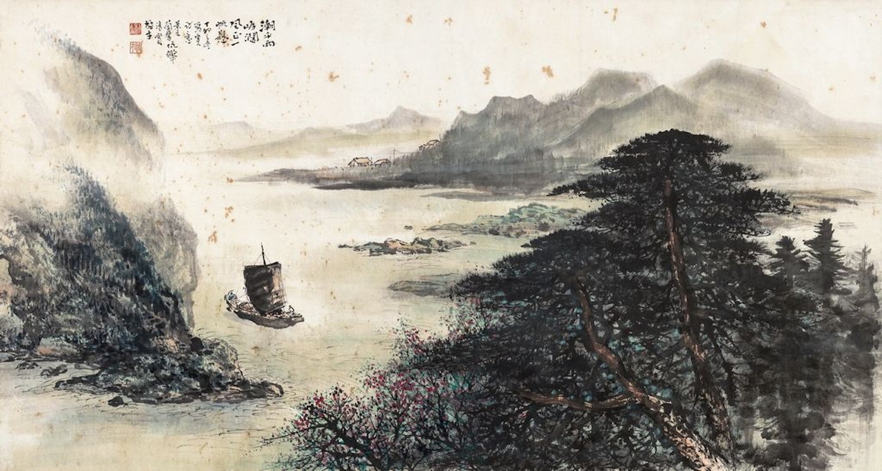 Landscape by Li Xiongcai