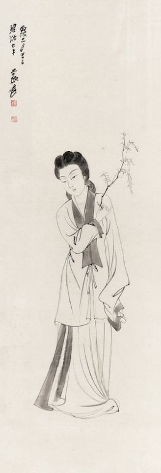 Young Lady by Zhang Daqian