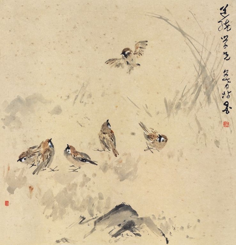 Sparrows by Chen Wen Hsi