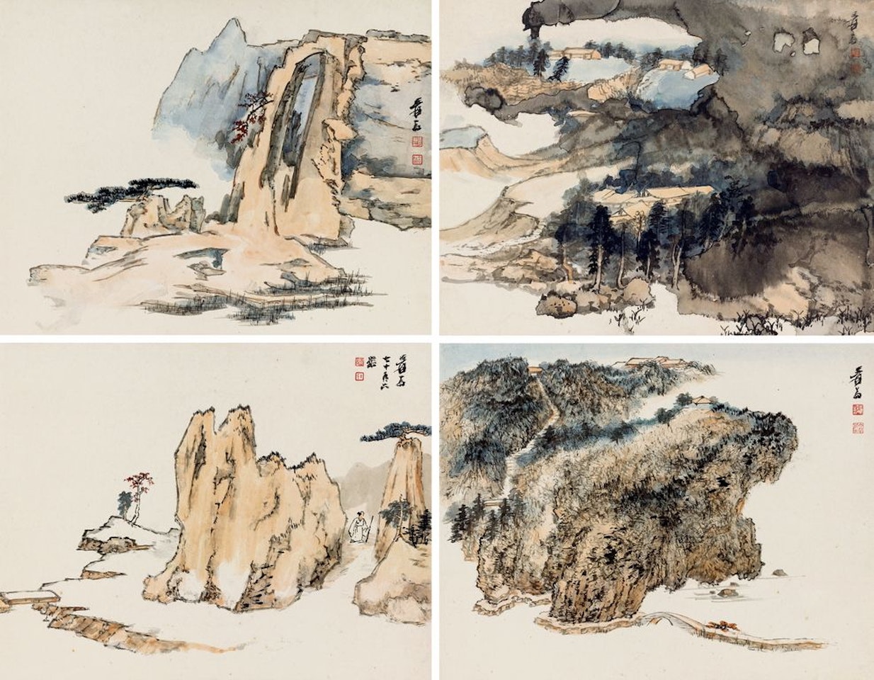 Landscapes by Zhang Daqian
