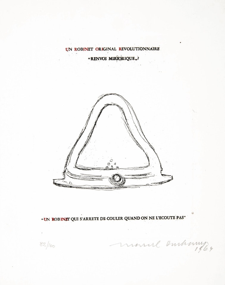 An Original Revolutionary Faucet: Mirrorical Return by Marcel Duchamp
