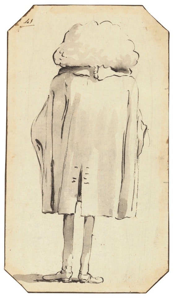 A man seen from behind by Giovanni Battista Tiepolo