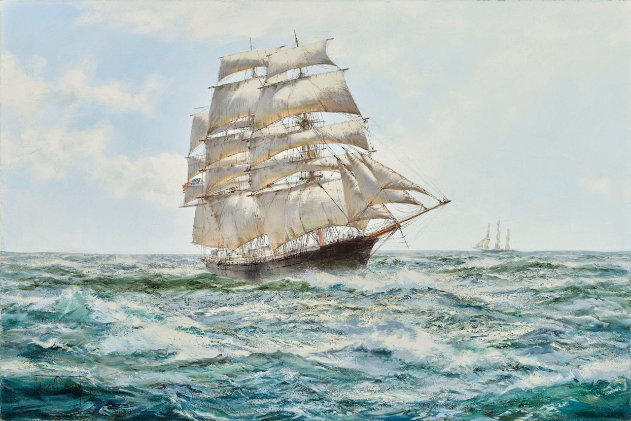 The Gallant 'Hotspur' by Montague Dawson