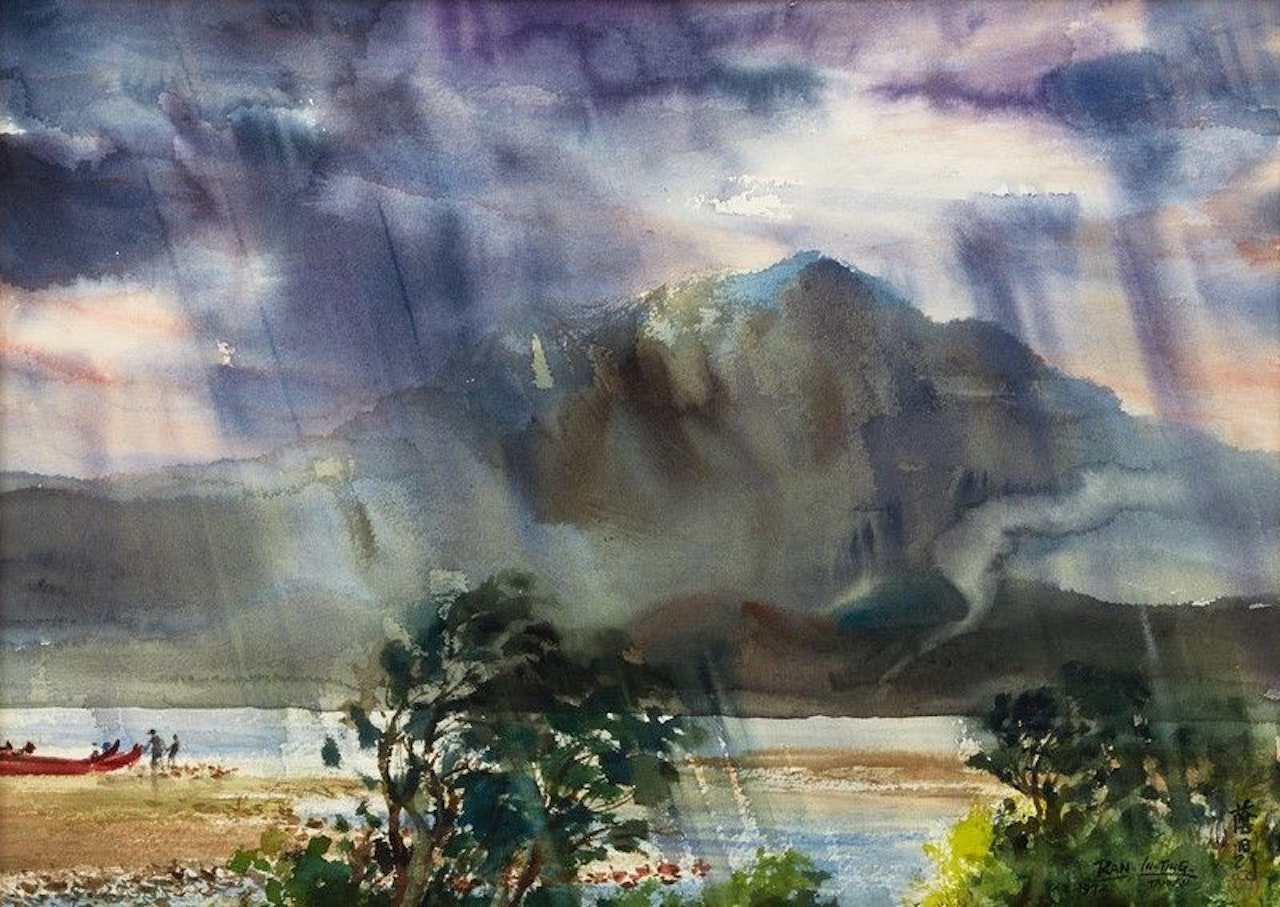 A Sudden Rain At Tamsui River by Ran In-Ting (Lan Yinding)