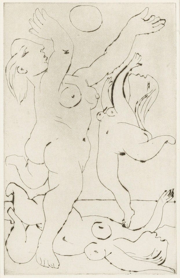 BAIGNEUSES AU BALLON. III (B. 254; BA. 293) by Pablo Picasso