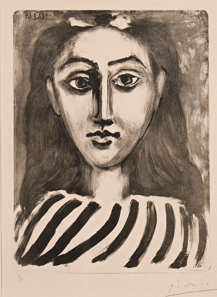 TÊTE DE JEUNE FILLE (B. 589; M. 149) by Pablo Picasso