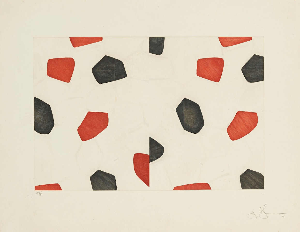 UNTITLED II (ULAE 172) by Jasper Johns