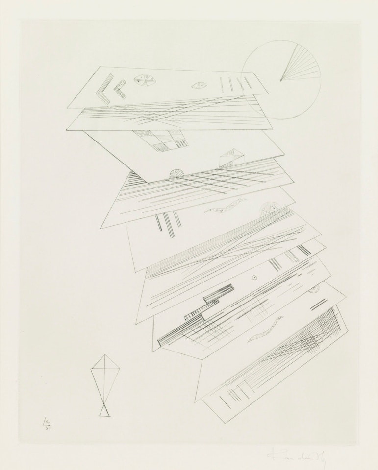 Zweite Radierung Für Die Editions "Cahiers D'Art." by Wassily Kandinsky