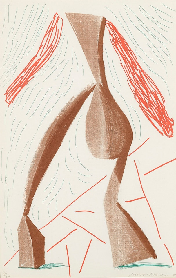 WALKING (M.C.A.T. 304) by David Hockney