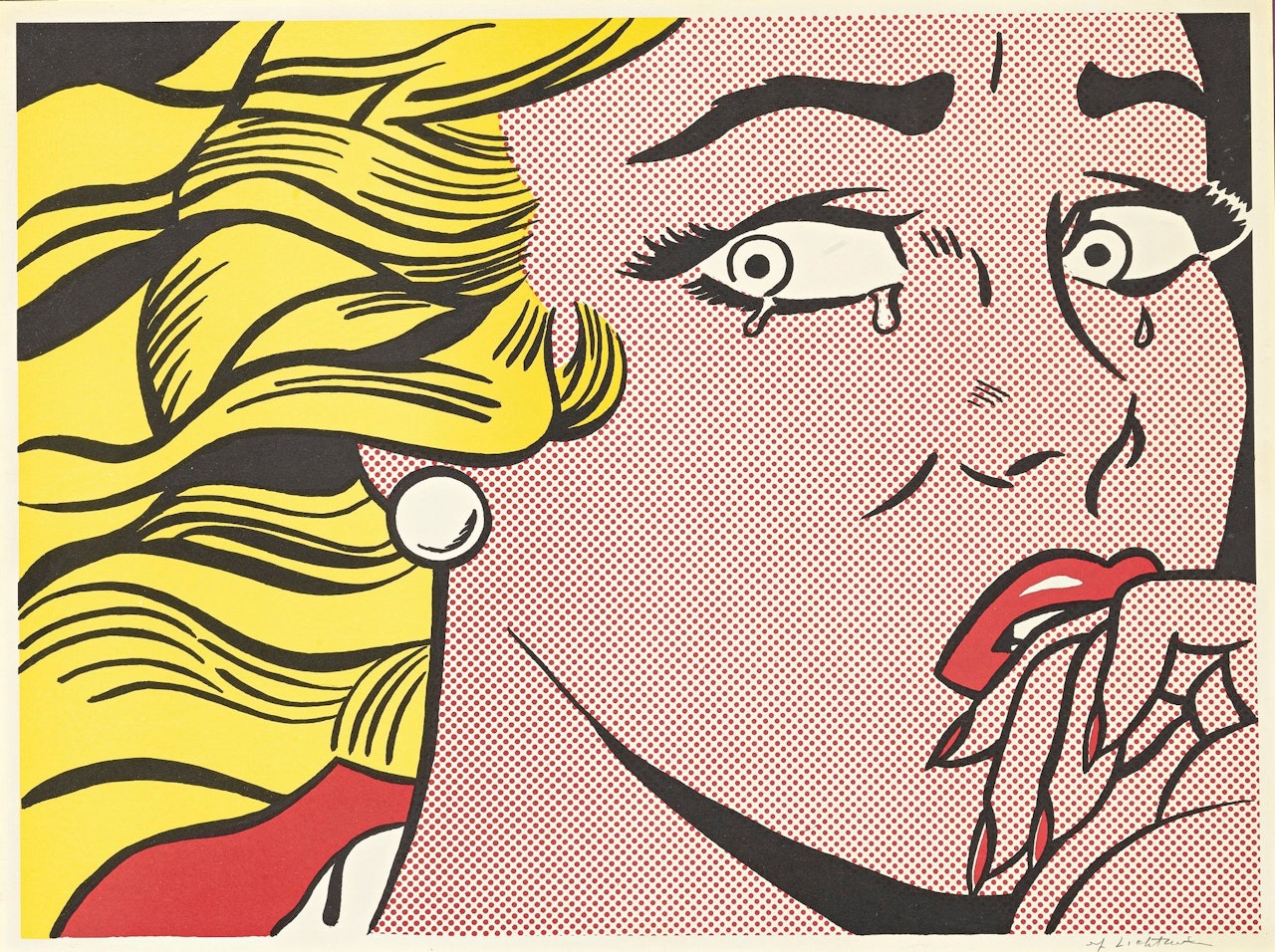 CRYING GIRL (C. II.1) by Roy Lichtenstein