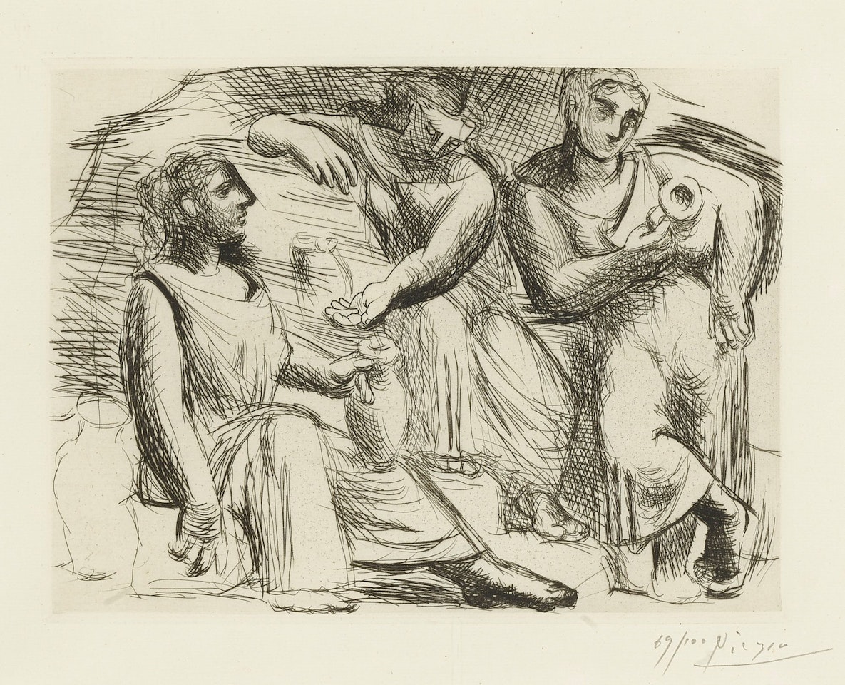 LA SOURCE (TROIS FEMMES À LA FONTAINE) (B. 45; BA. 61) by Pablo Picasso