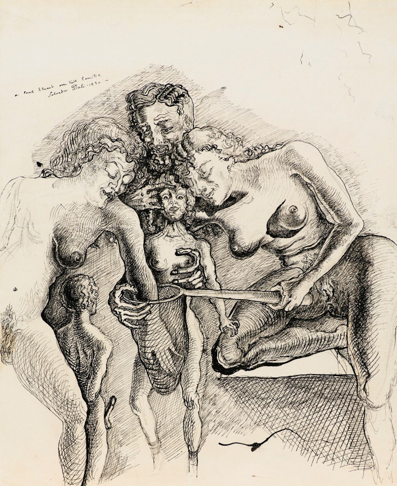 LA FEMME VISIBLE, LA CHASSE AUX PAPILLONS by Salvador Dali