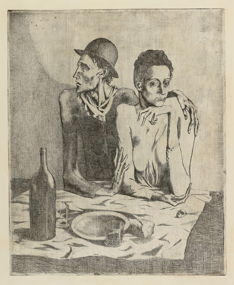 LE REPAS FRUGAL (B. 1; BA. 2) by Pablo Picasso