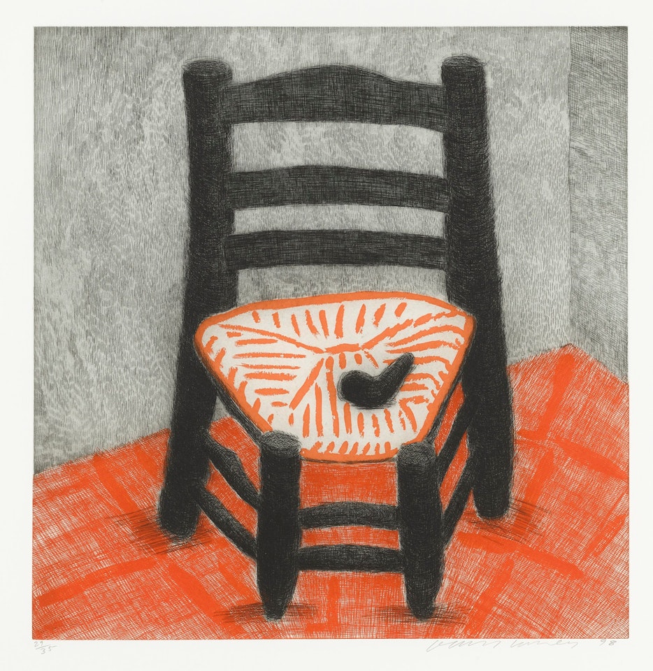 VAN GOGH CHAIR (BLACK) by David Hockney