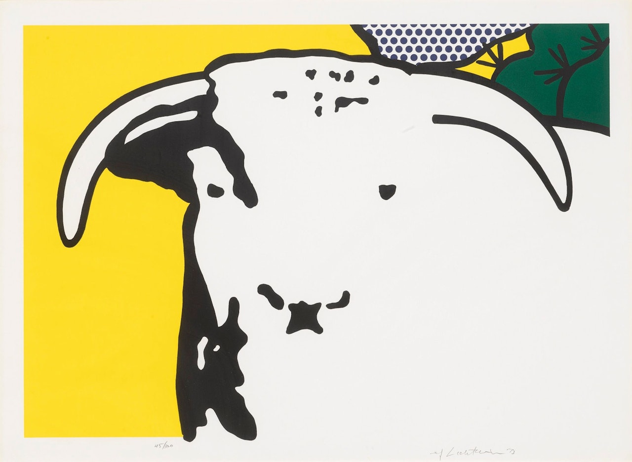 BULL HEAD I (C. 123) by Roy Lichtenstein