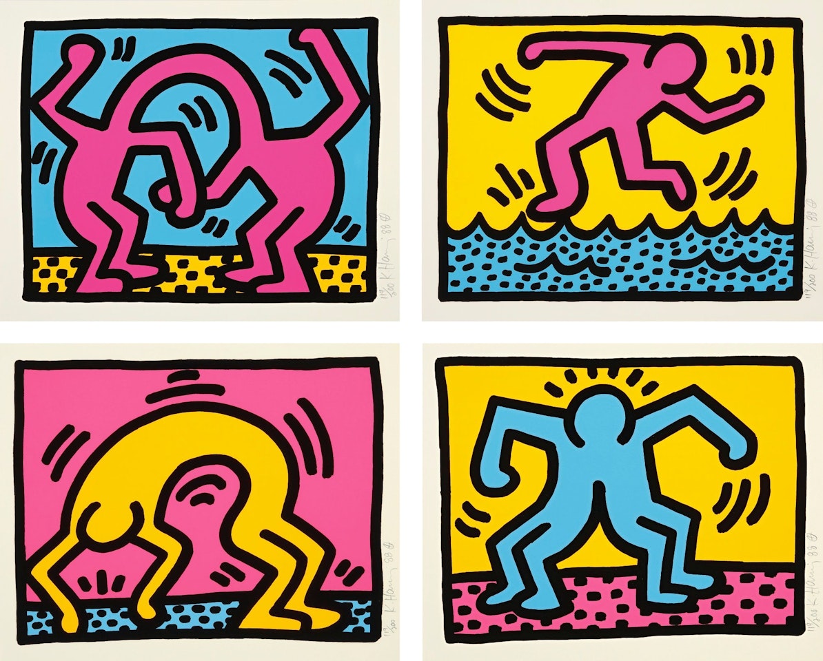 POP SHOP II (L. PP. 96 - 97) by Keith Haring