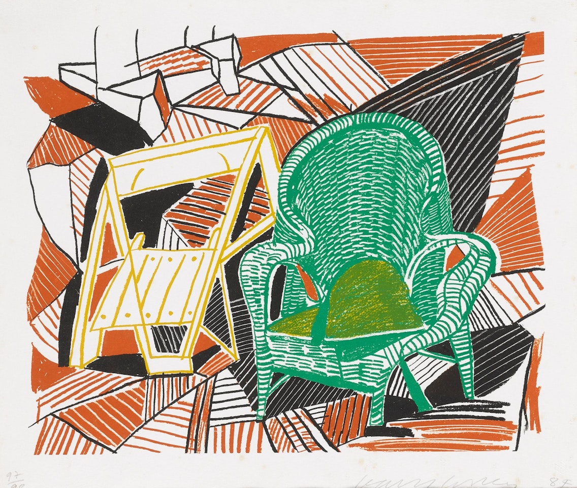 TWO PEMBROKE STUDIO CHAIRS (M.C.A.T. 264) by David Hockney