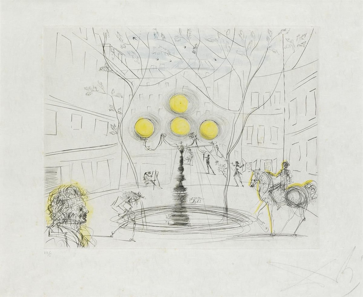 Place Fürstenberg by Salvador Dali