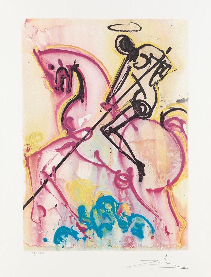 Les Chevaux Daliniens by Salvador Dali