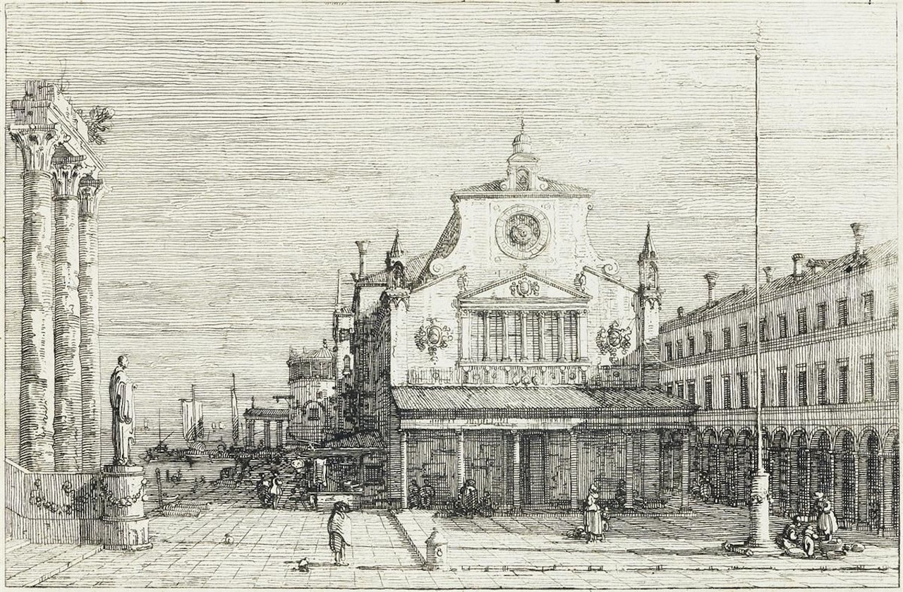 Imaginary View of S. Giacomo Di Rialto by Canaletto