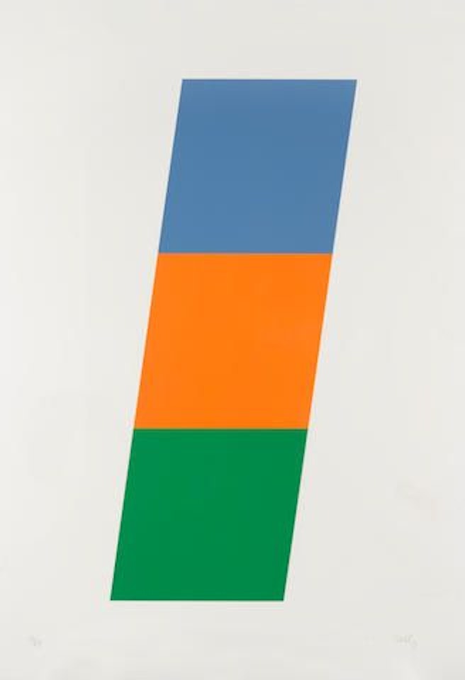 Blue/Red-Orange/Green (A. 75) by Ellsworth Kelly