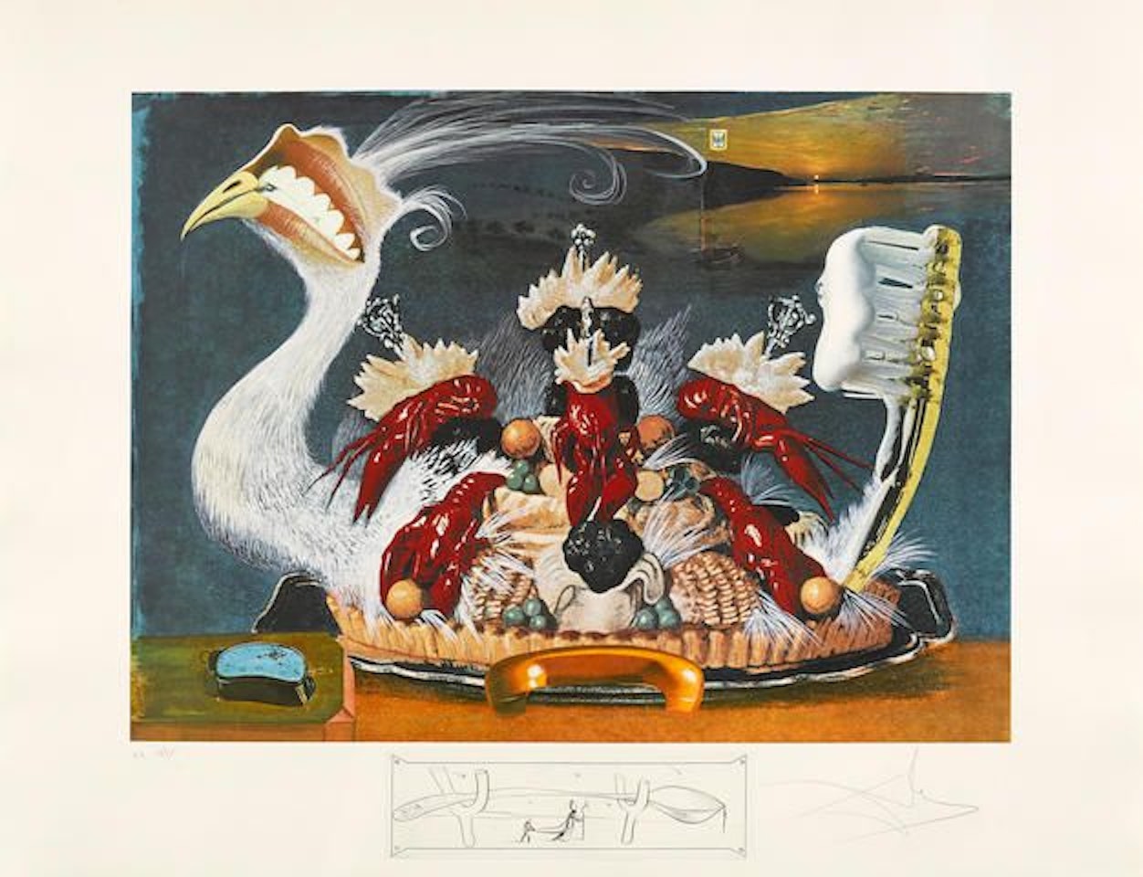Les diners de Gala (F. 77-5 ) by Salvador Dali