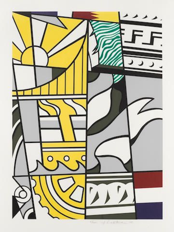 Bicentennial Print, from American Portrait 1776-1976 Bicentennial Portfolio (C. 136) by Roy Lichtenstein