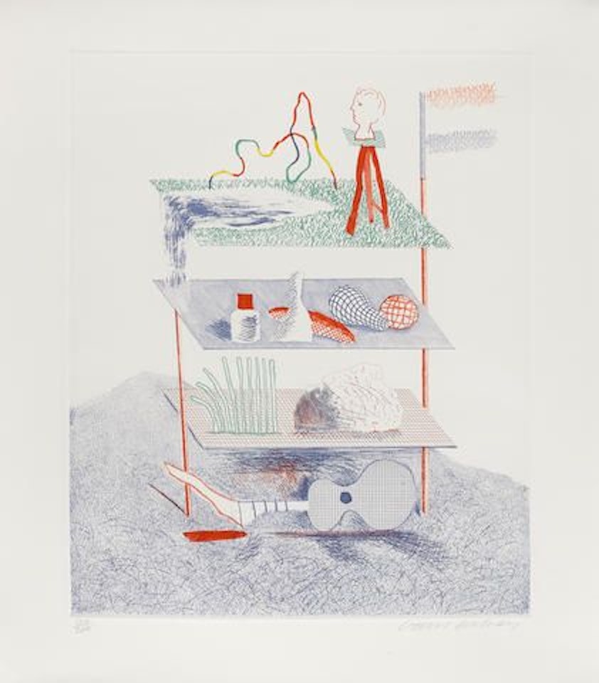 Serenade, from The Blue Guitar (MCA Tokyo 196) by David Hockney