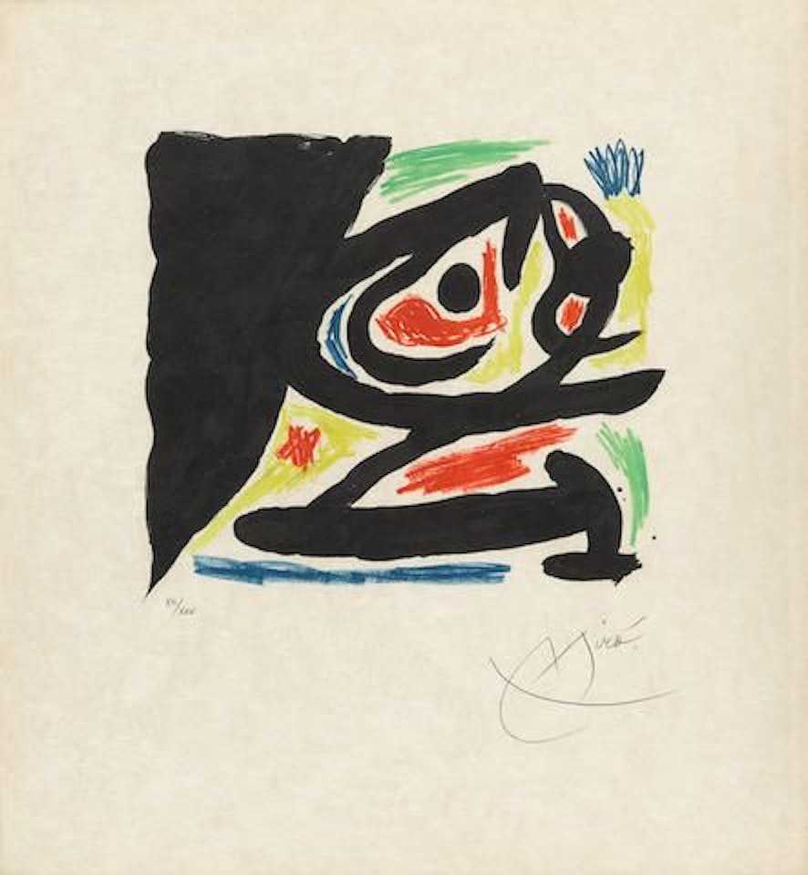 Maîtres-graveurs contemporains, one plate (M. 682) by Joan Miró