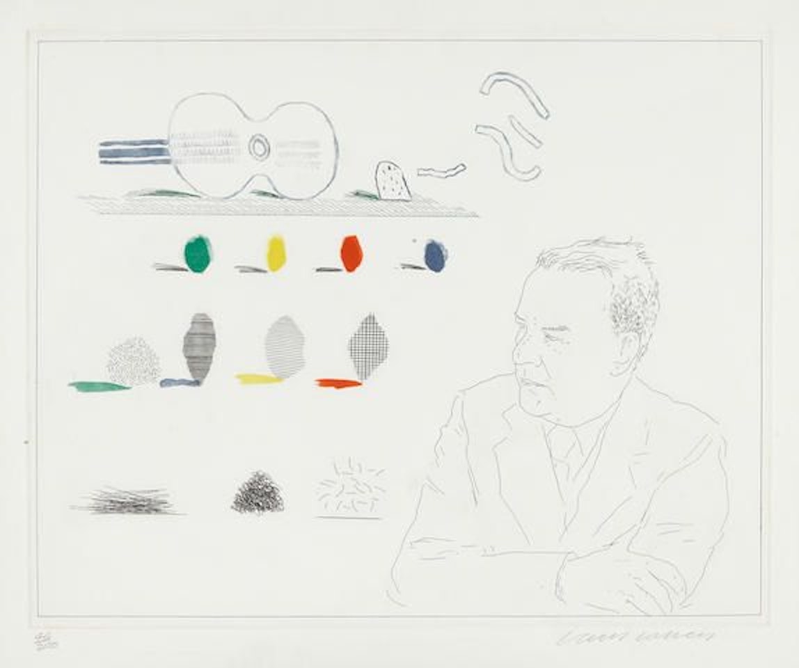The Poet, from The Blue Guitar (MCA Tokyo 190) by David Hockney