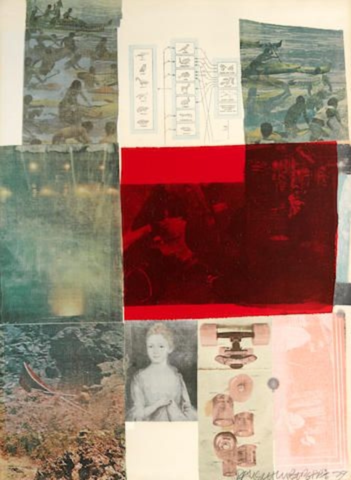 From the Seat of Authority, from the Suite of Nine Prints by Robert Rauschenberg