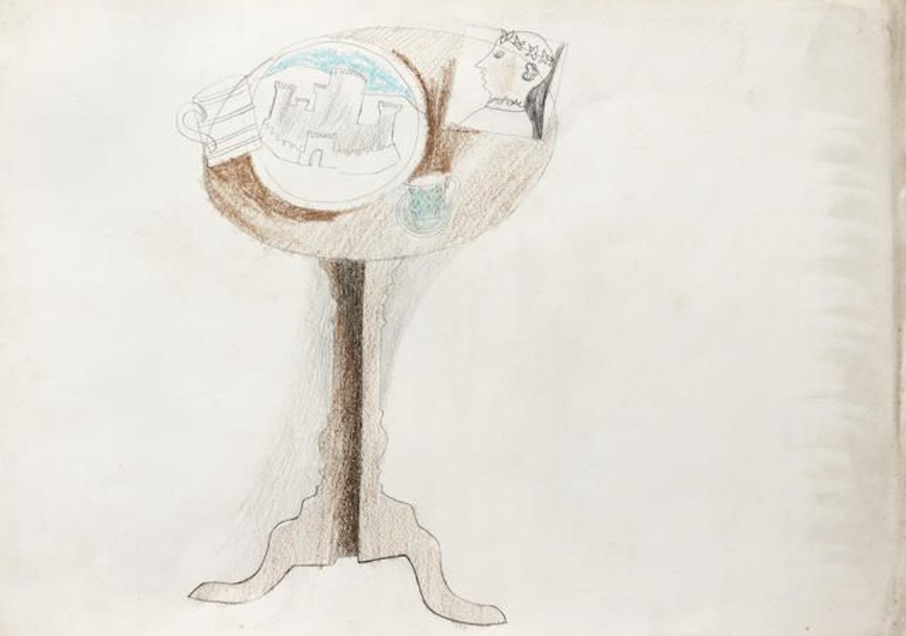 Coffee table top still life by Ben Nicholson, O.M.