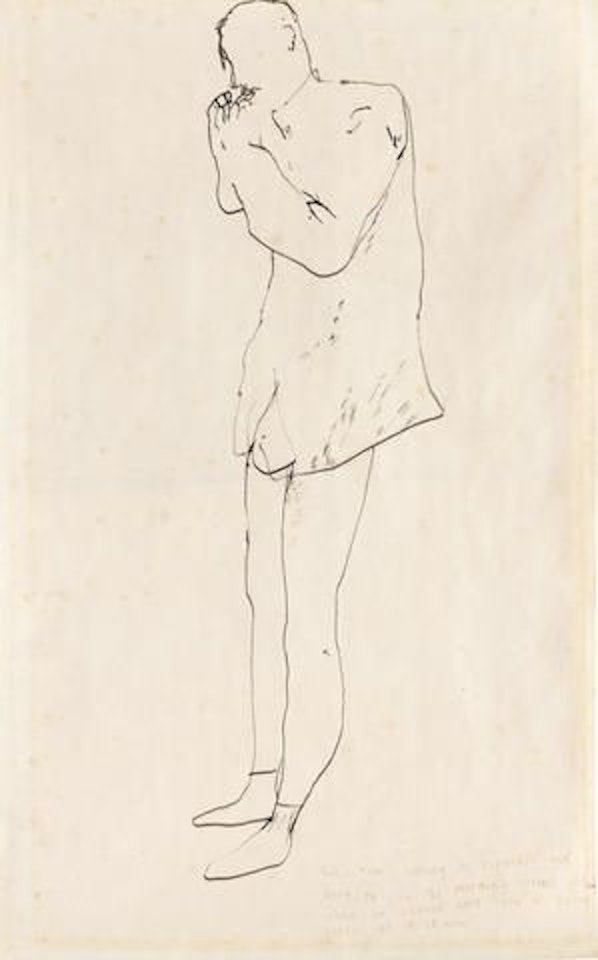 Michael Having a Cigarette by David Hockney