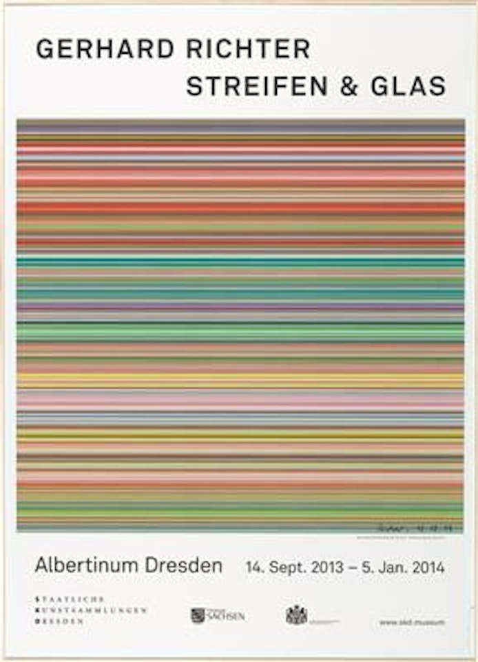 Strips and Glass (exhibition poster) by Gerhard Richter
