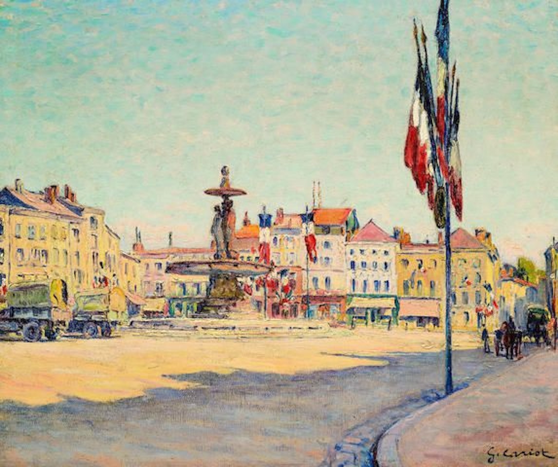 Matin du 14 juillet 1920 à Chalons sur Marne by Gustave Cariot