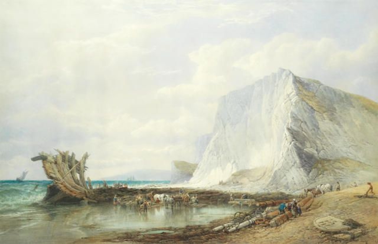 Culver cliffs, after the wreck by Edward Duncan