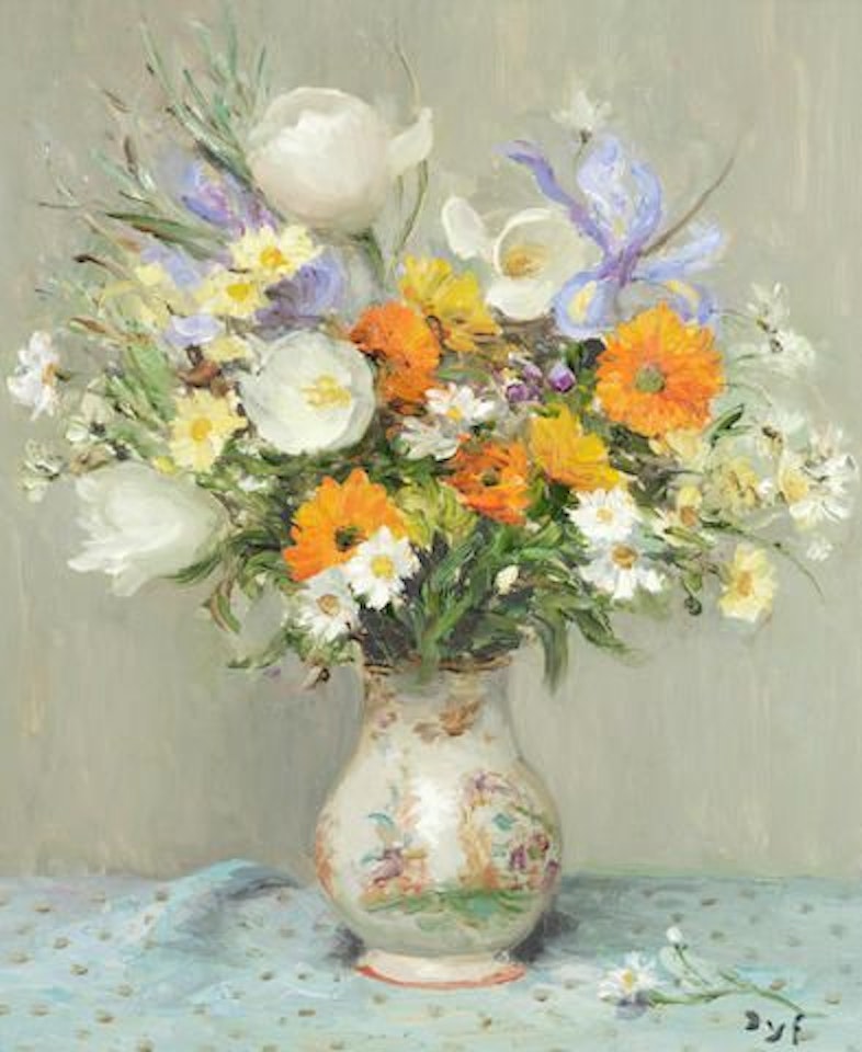 Tulipes et iris by Marcel Dyf