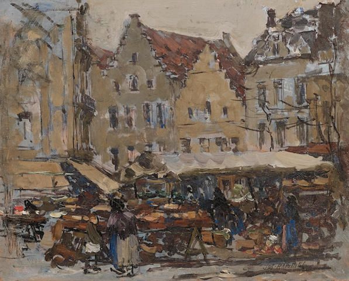Belgian Market by Joseph Raphael