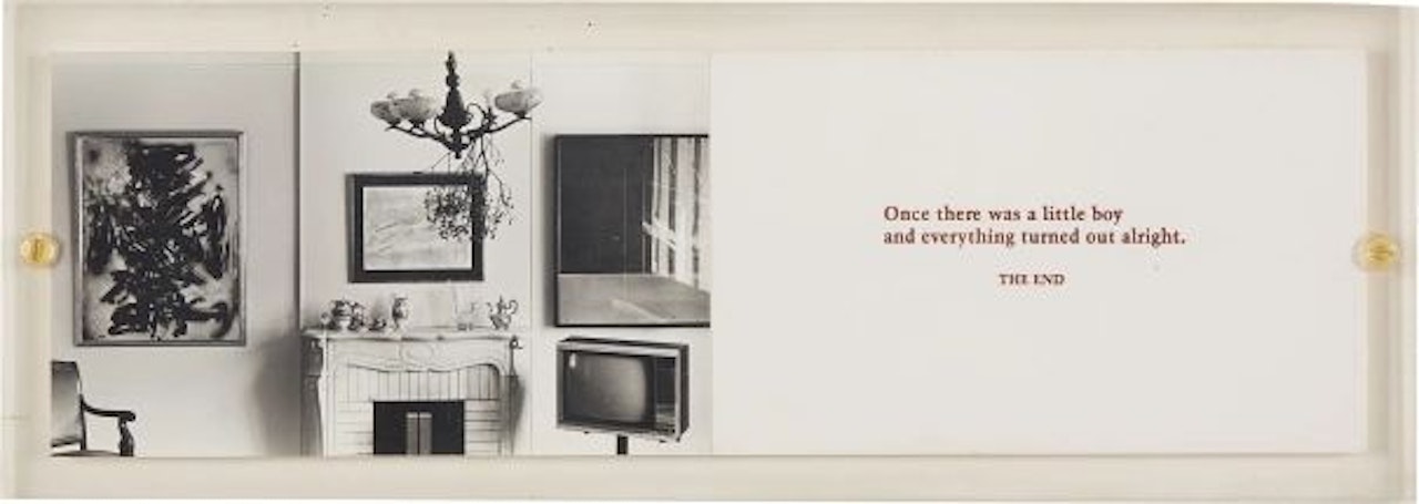 Once there was a little boy and everything turned out alright. The end by Louise Lawler