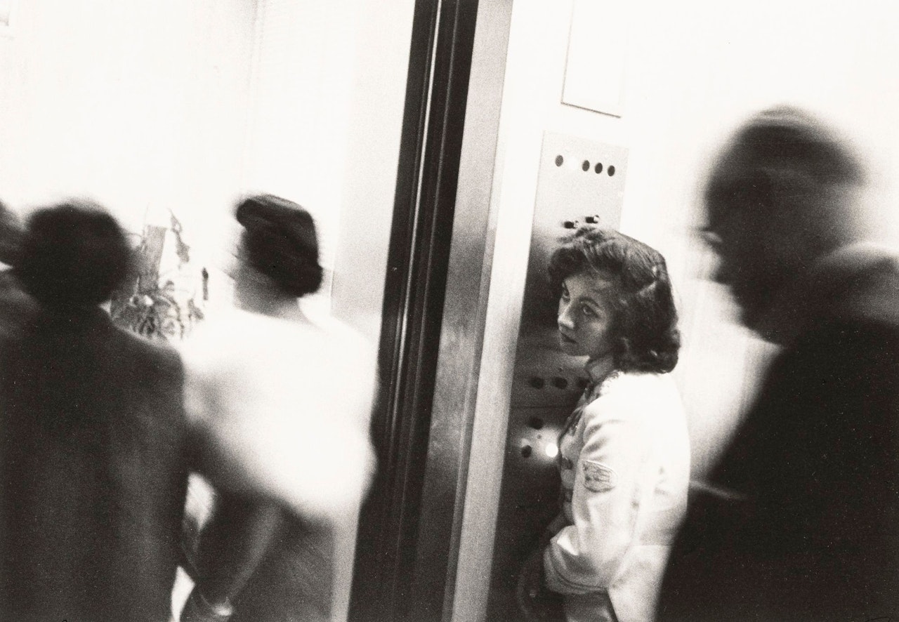 ELEVATOR, MIAMI BEACH HOTEL by Robert Frank