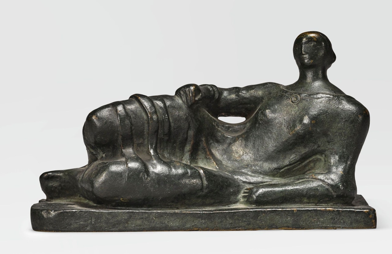 MAQUETTE FOR RECLINING FIGURE by Henry Moore